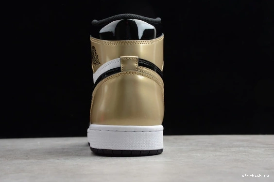 Patent High 007 Retro Jordan 1 861428-007 861428 Gold Toe  NRG 1208